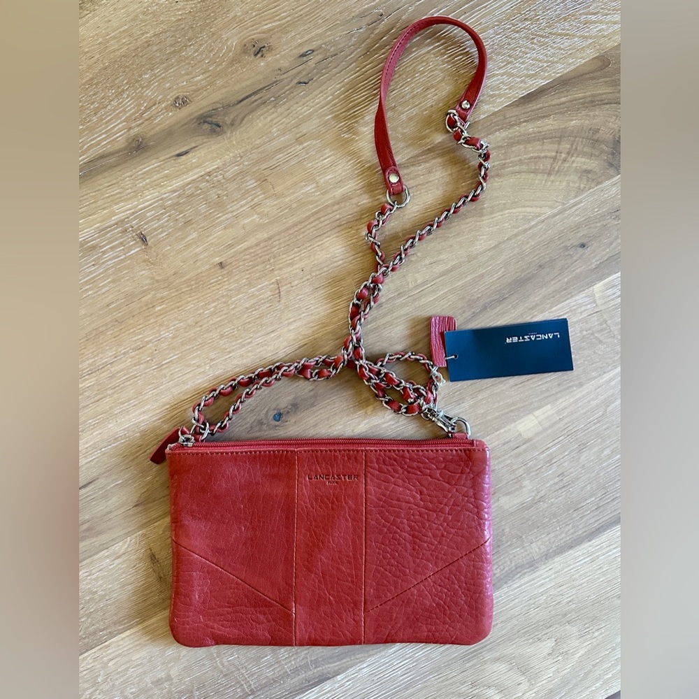 Red Leather Crossbody Bag - Picture 4 of 8